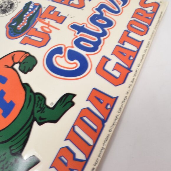 Vintage UF Florida Gators Window Clings Albert College Fan 1980s Car Camper Home - Picture 3 of 12